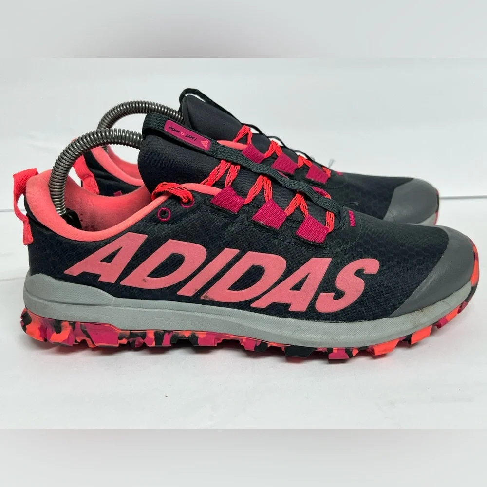Adidas Womens Vigor TR 6 Trail D69460 Hot Punch Running Shoes Sneakers Size 8 - Picture 2 of 9